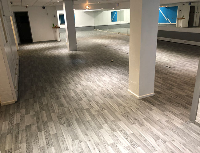 Plas Madoc Gym Commercial Flooring fitout