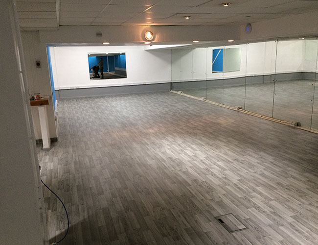 Plas Madoc Gym Commercial Flooring fitout