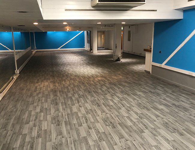 Plas Madoc Gym Commercial Flooring fitout