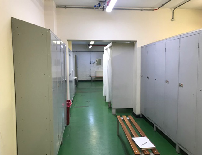 Commercial changing room toilets upgrade